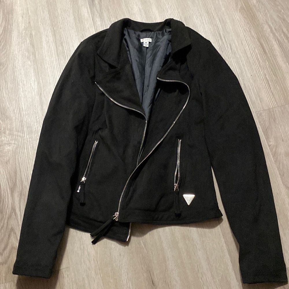 Med suede-like new lined jacket